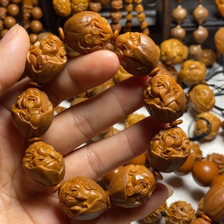 【闪购商品】橄榄核手串/手链包衣财神1.9