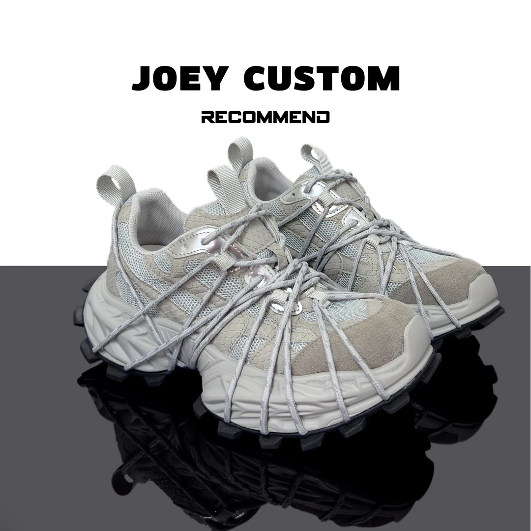 JOEY | 【绑带老爹】小众定制款厚底潮款老爹鞋女款潮鞋 12107