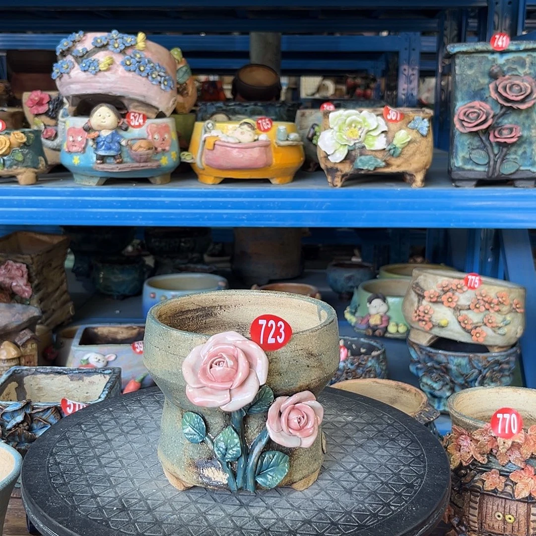 微瑕723 号陶然花器手工花盆