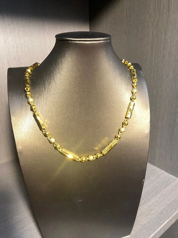 合金项链 合金项链【六角圆珠】时尚新款个性精典百搭