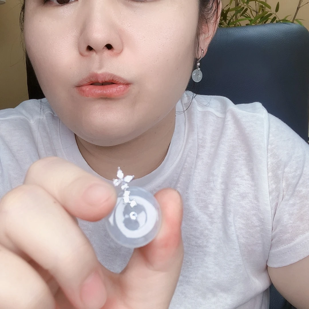*****翡翠银S925镶嵌颈饰翡翠平安扣
