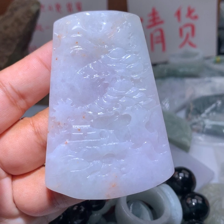 翡翠未镶嵌颈饰保真天然A货翡翠