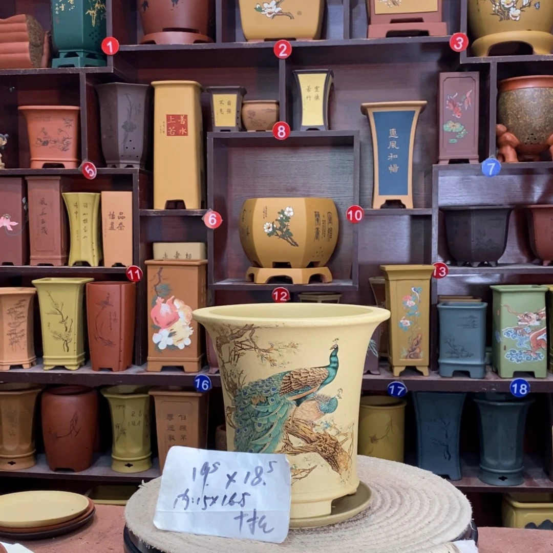 紫砂艺术紫砂花盆