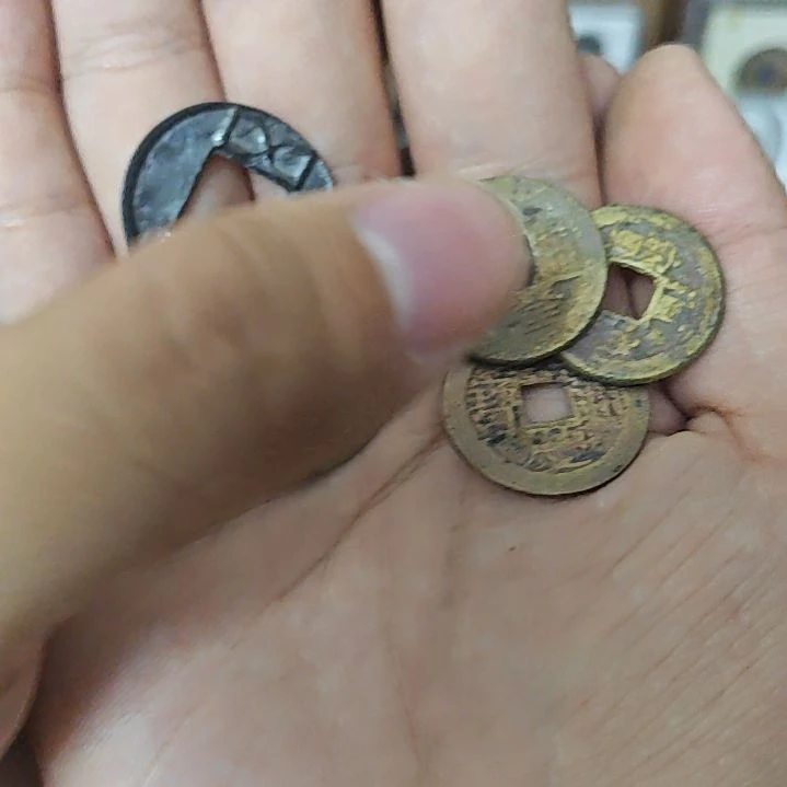 泥塑工艺品钥匙扣古钱币