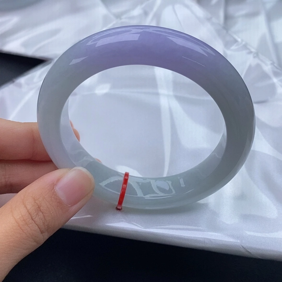 翡翠未镶嵌手镯5657正圈