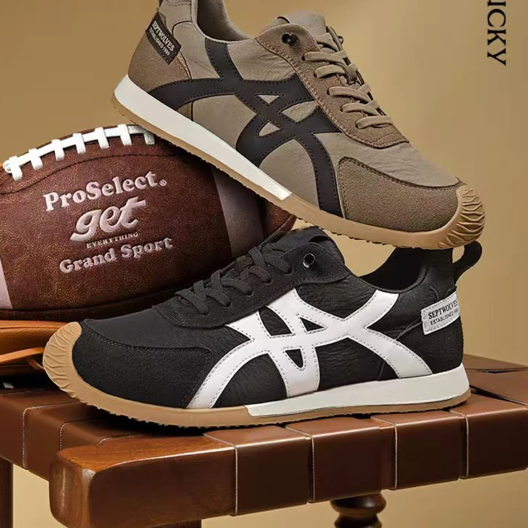 透气低帮时尚休闲鞋德训鞋春季软底皮革拼接潮鞋男士