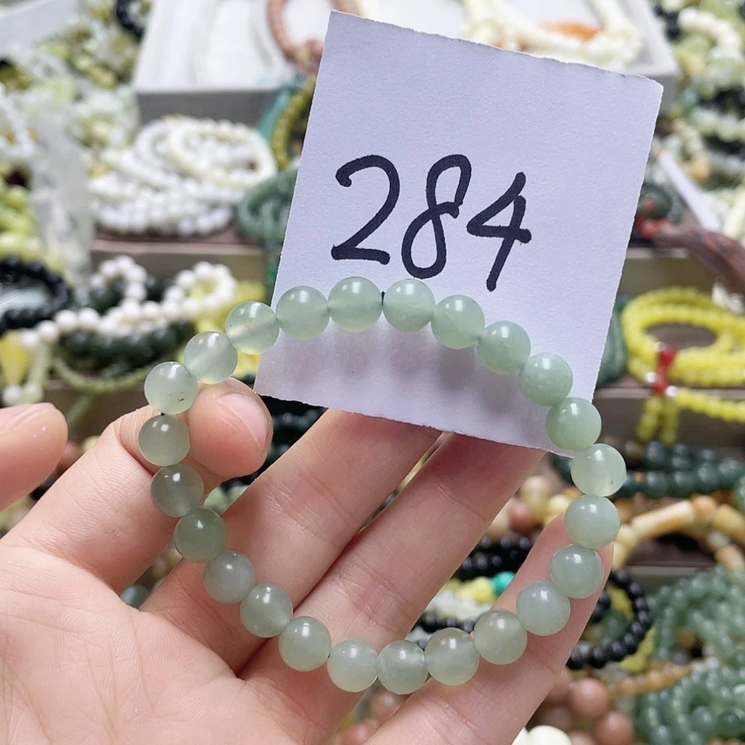 未镶嵌蛇纹石玉手链
