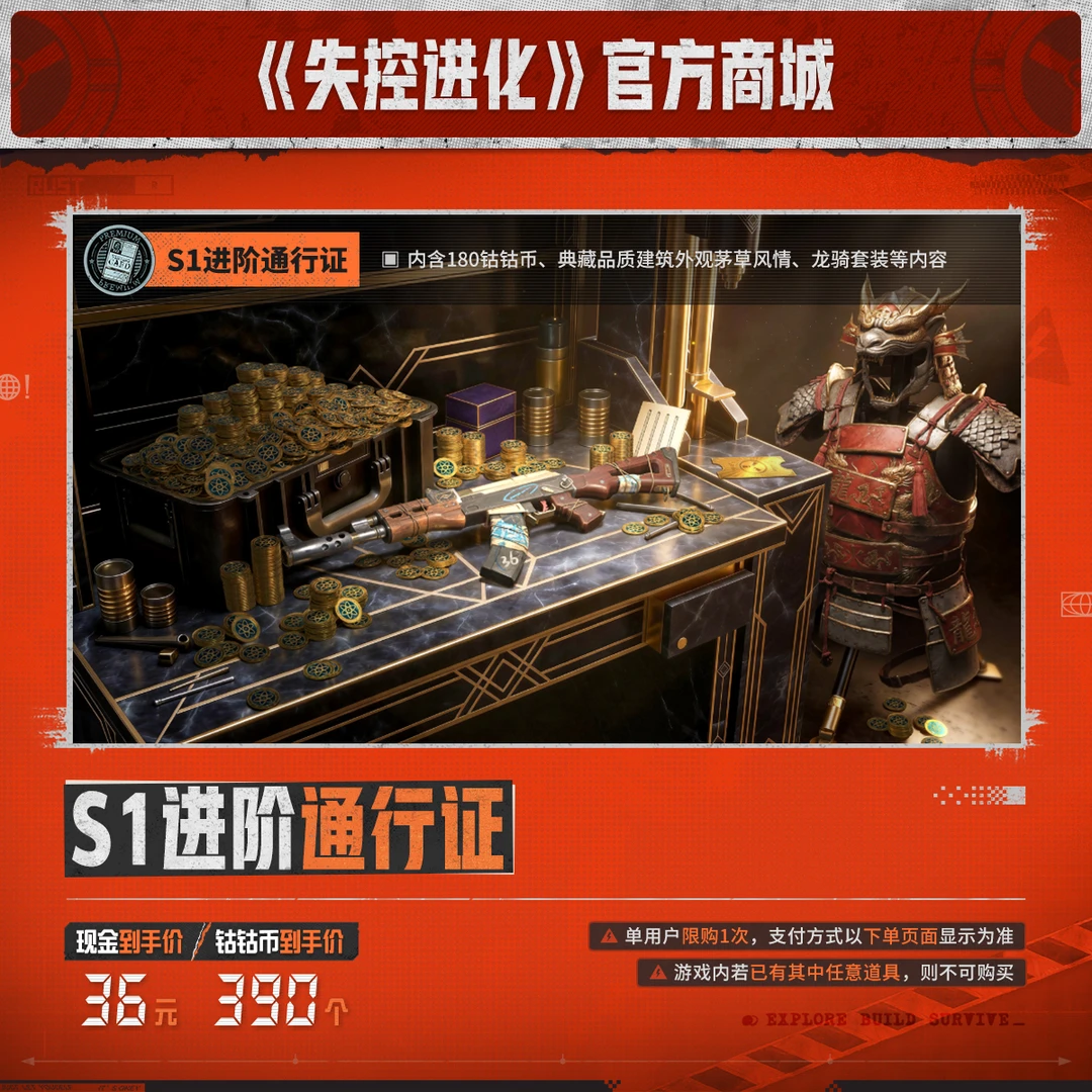 S1进阶通行证【失控进化官方授权】