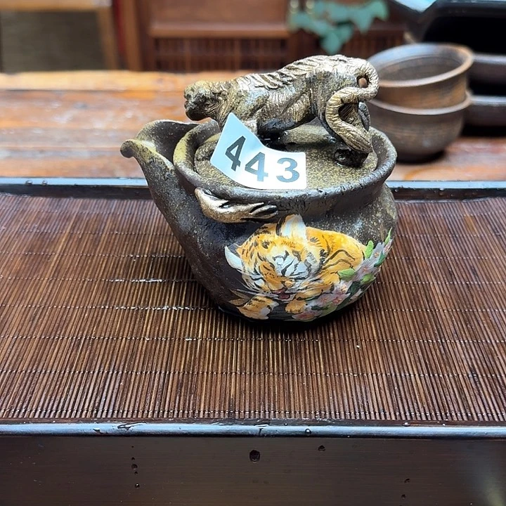 纯手工制作粗陶茶具