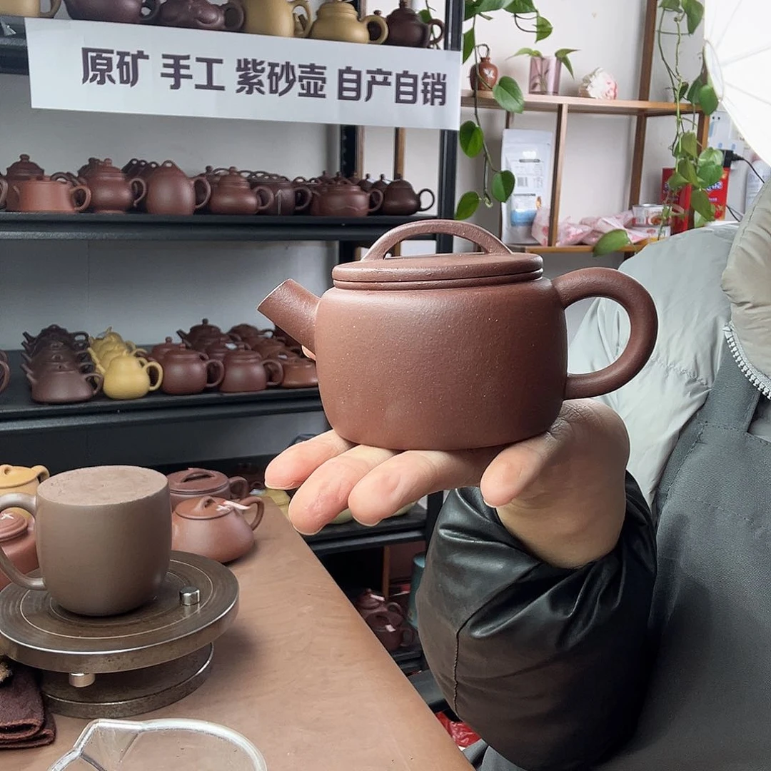 紫砂茶壶中槽清汉瓦壶