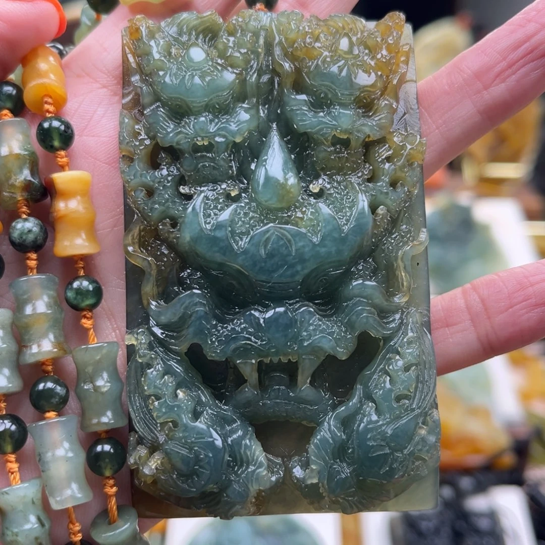 岫玉未镶嵌挂件挂件