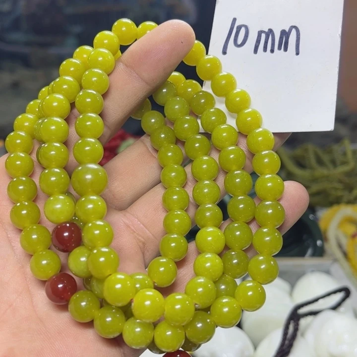 蛇纹石玉项链未镶嵌