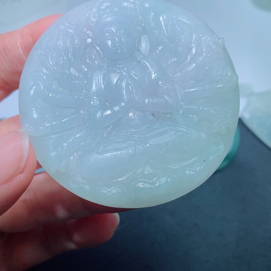 定制翡翠未镶嵌吊坠