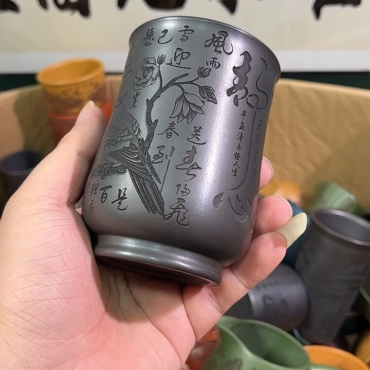 茶杯紫砂全手工紫砂主人杯