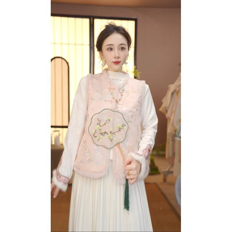 新中式秋季新款中国风百搭立领复古马甲YY0251010S14