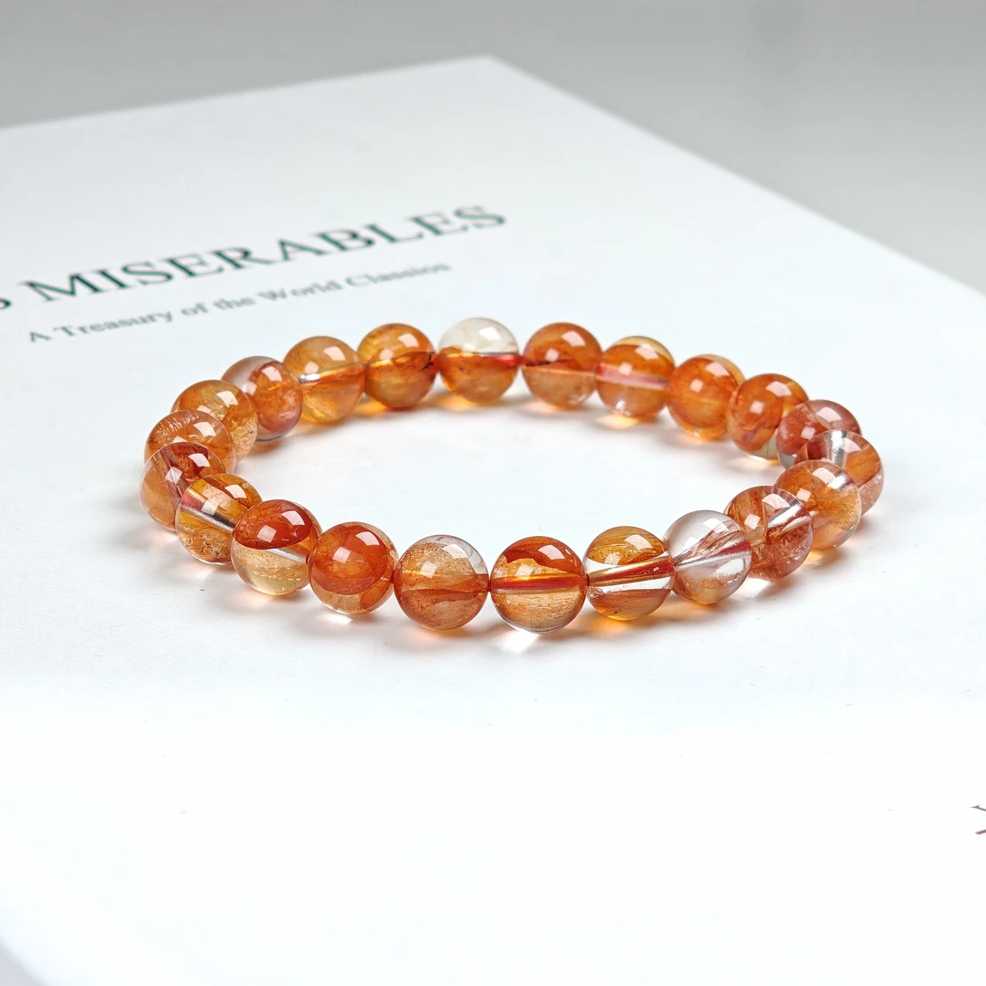 晶匠糖纸胶花手串8mm+  多样性发一  简约