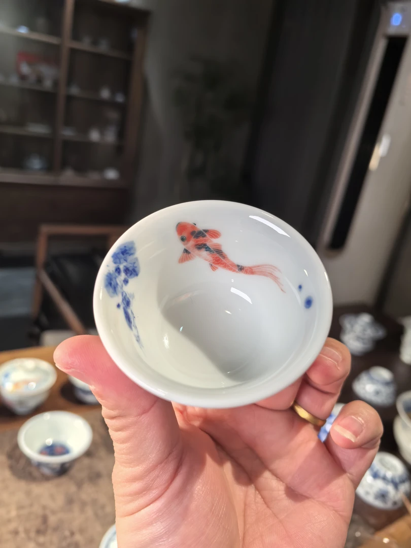 朱清鲤鱼小压手杯