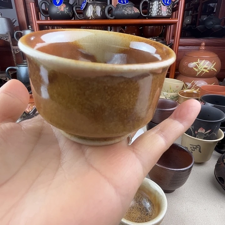 小***涵陶云南建水紫陶/白泥柴烧主人杯