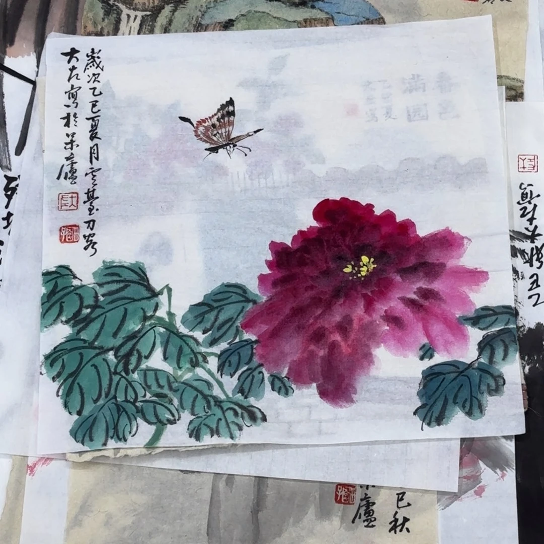 国画大左老师作品刘