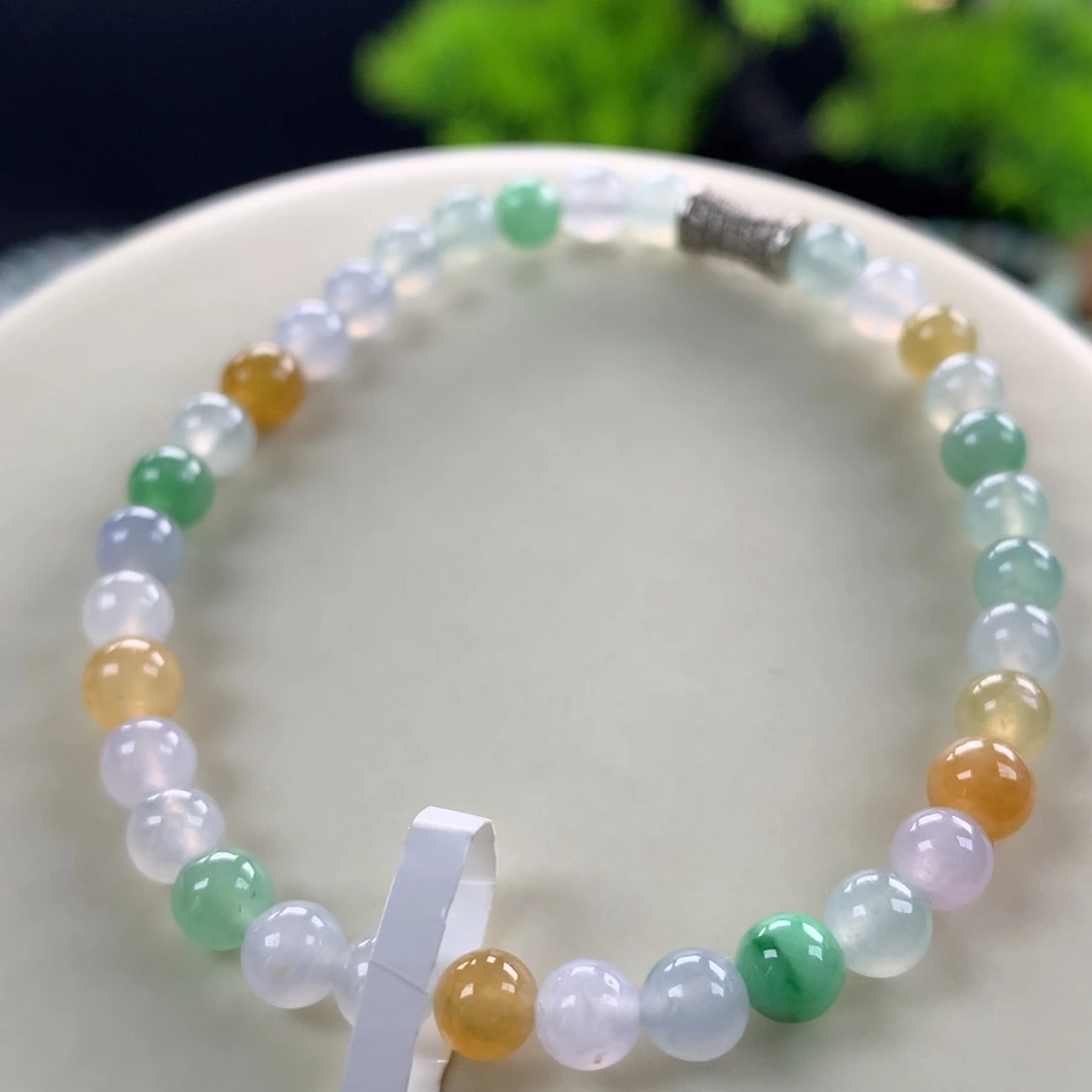 翡翠未镶嵌手链8号卡5