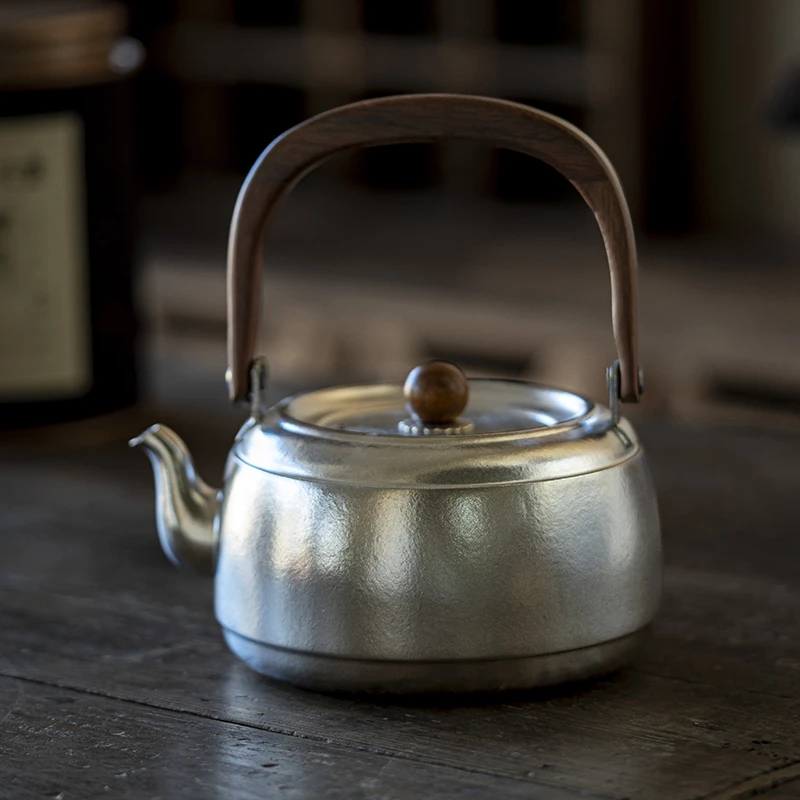 纯钛太和提梁壶烧水茶壶泡茶专用电陶炉围炉煮茶煮茶壶