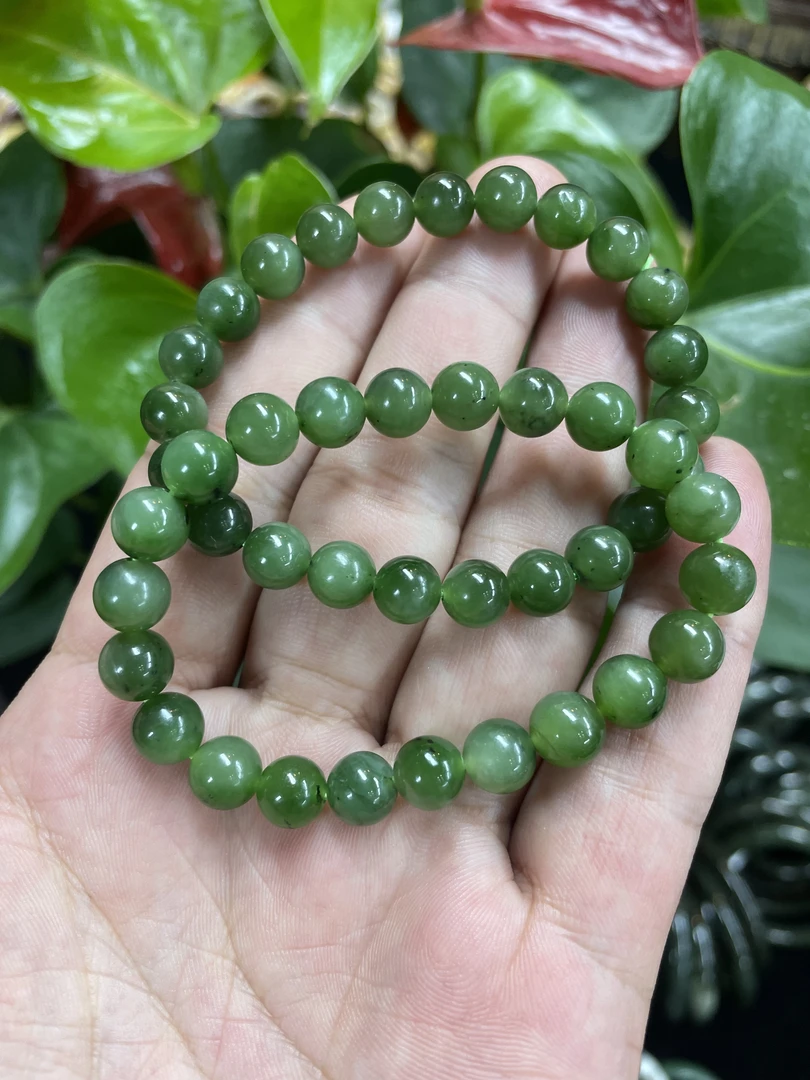 D002 天然和田玉碧玉手串 拍一发一多样性发其一