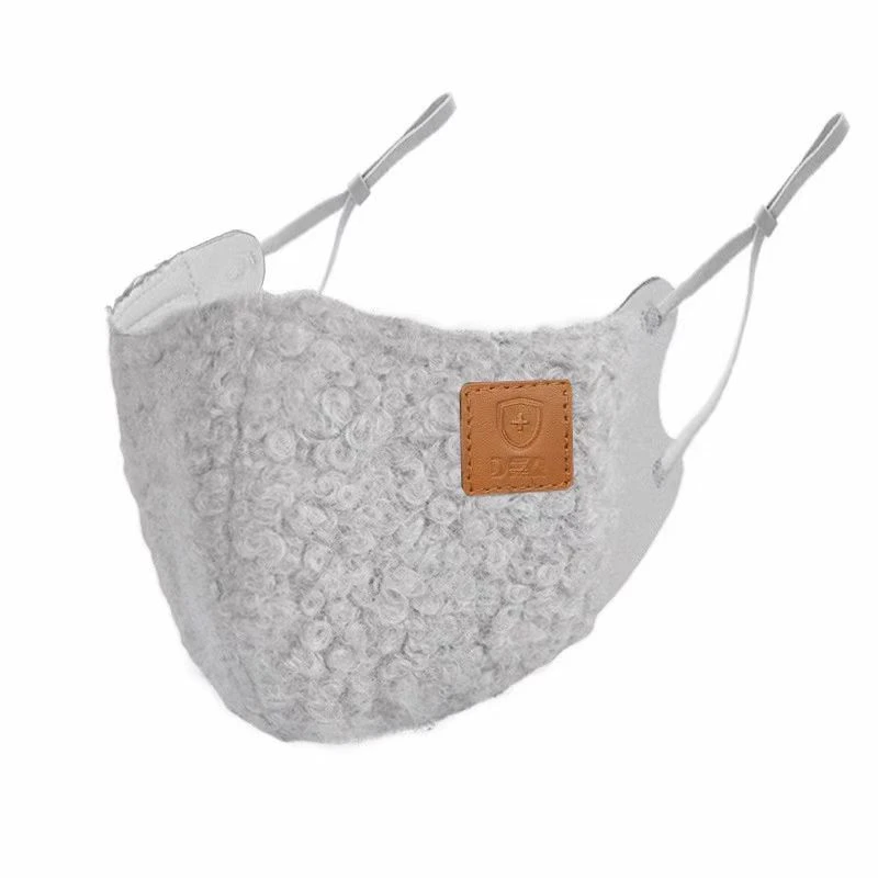 XB892 秋冬季轻奢时尚立体护轻烟灰口罩