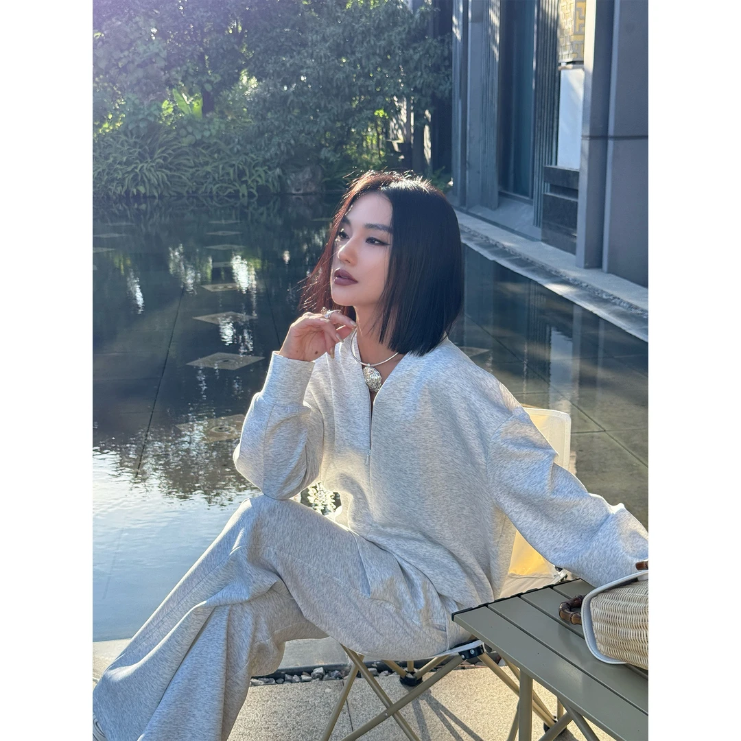 【妙妙精选】HUANGNAJI时尚气质匹马棉设计感套装0531/0536