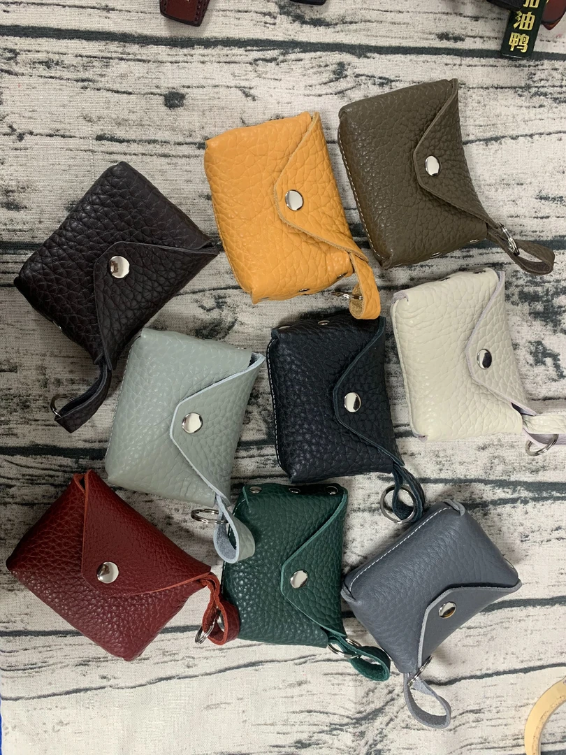 【溯源者-发俩个】头层牛皮零钱包捏捏包6868