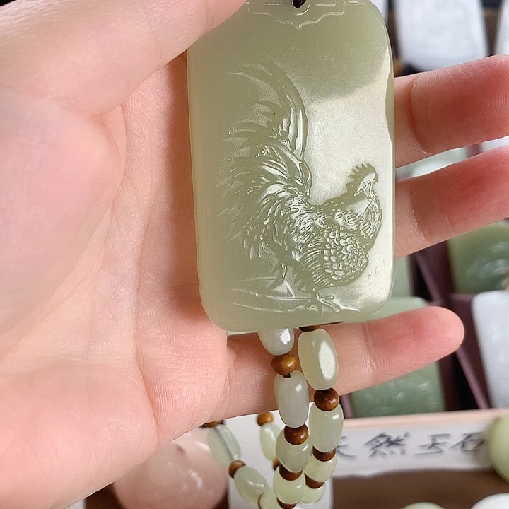 长石玉未镶嵌牌子方解石玉