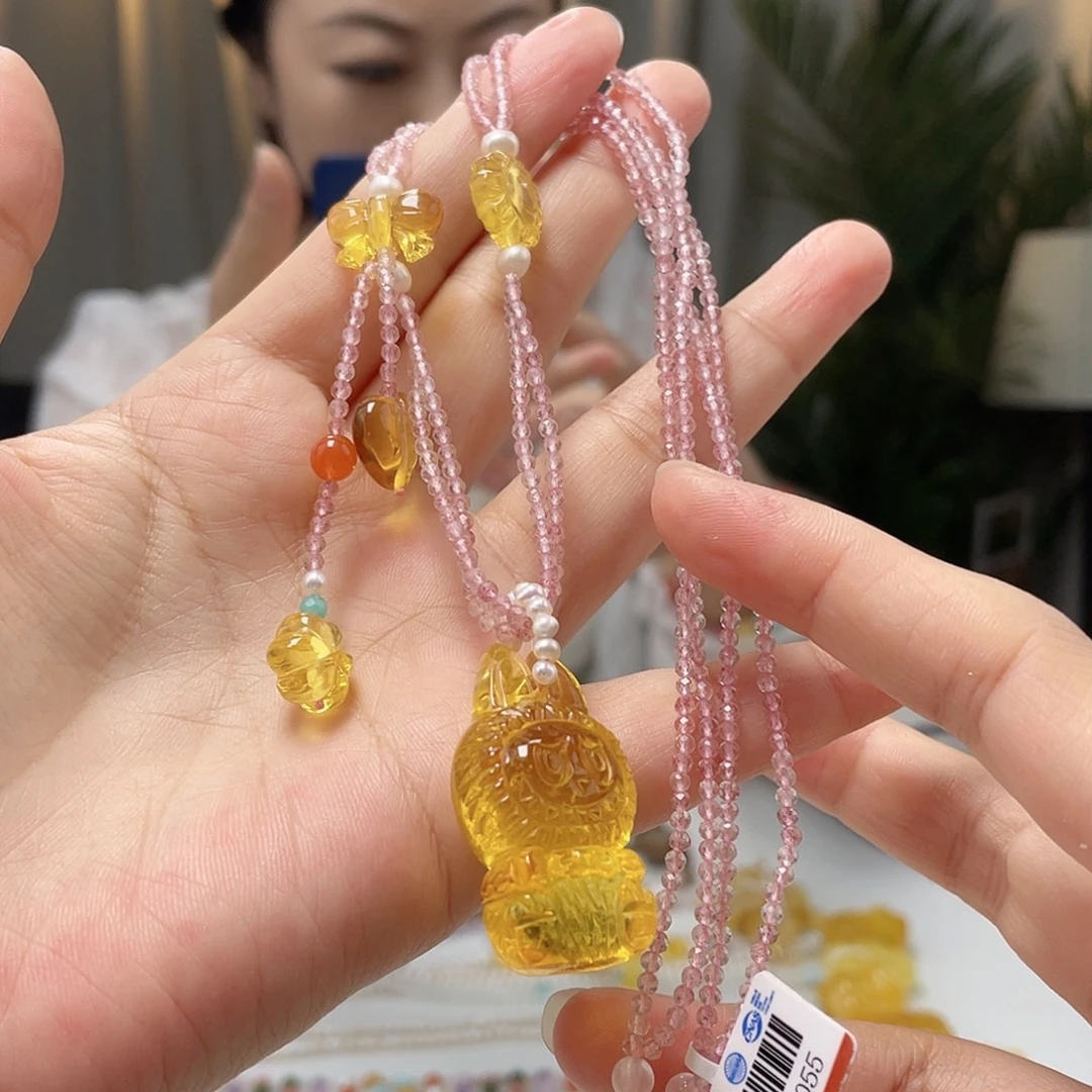 未镶嵌琥珀裸石琥珀吊坠