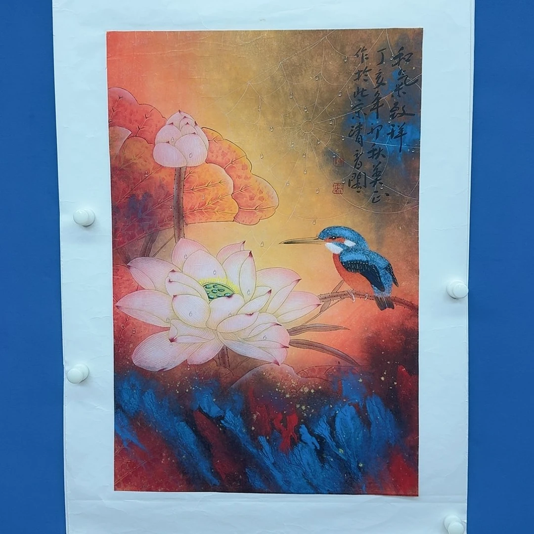 国画多次参加国内外大型书画