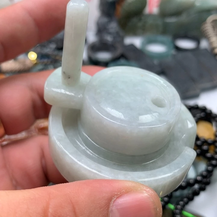 翡翠颈饰未镶嵌保真天然A货翡翠