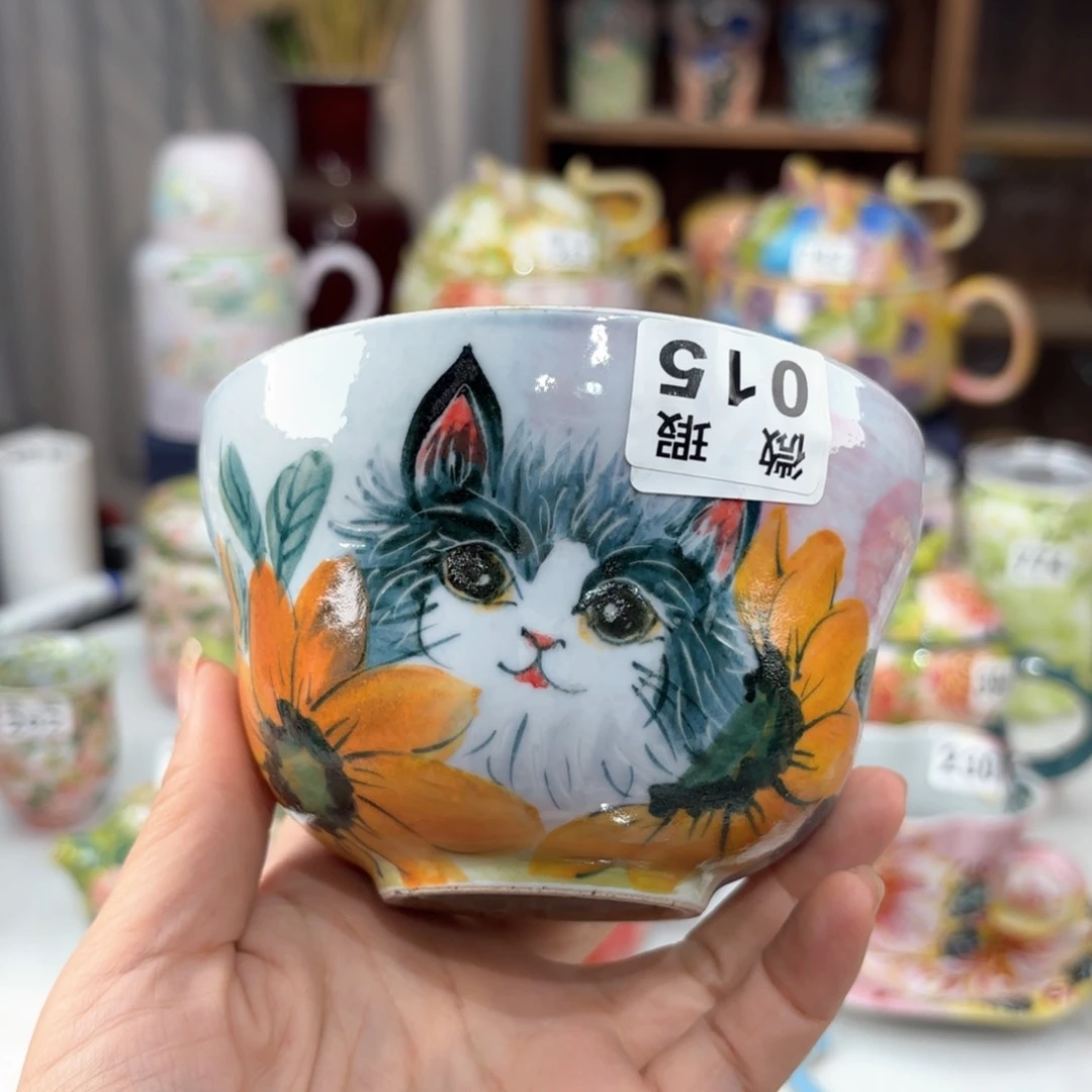 景德镇手绘高温釉下彩陶瓷茶具