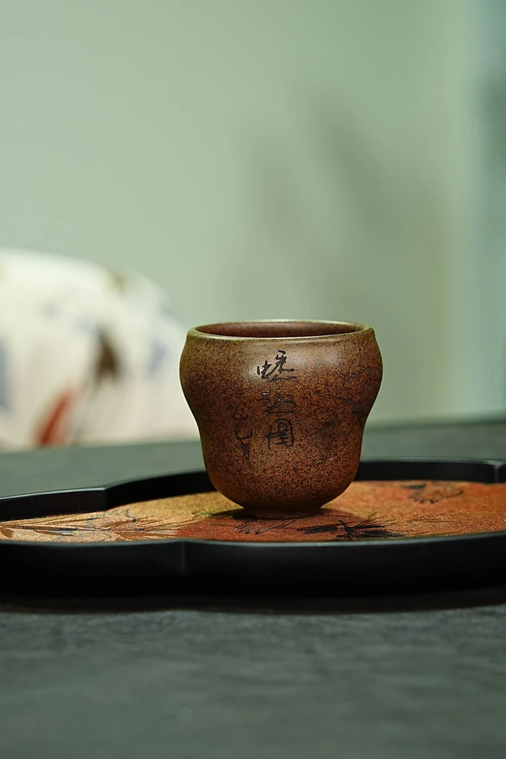 【1111蟋趣杯】宜兴原矿紫砂手工制作主人杯 葫芦杯