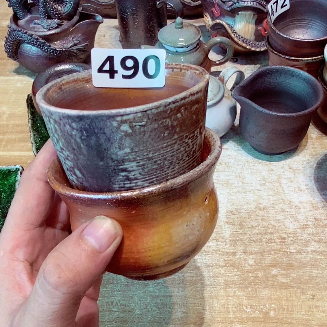 柴烧茶具陶瓷杯子