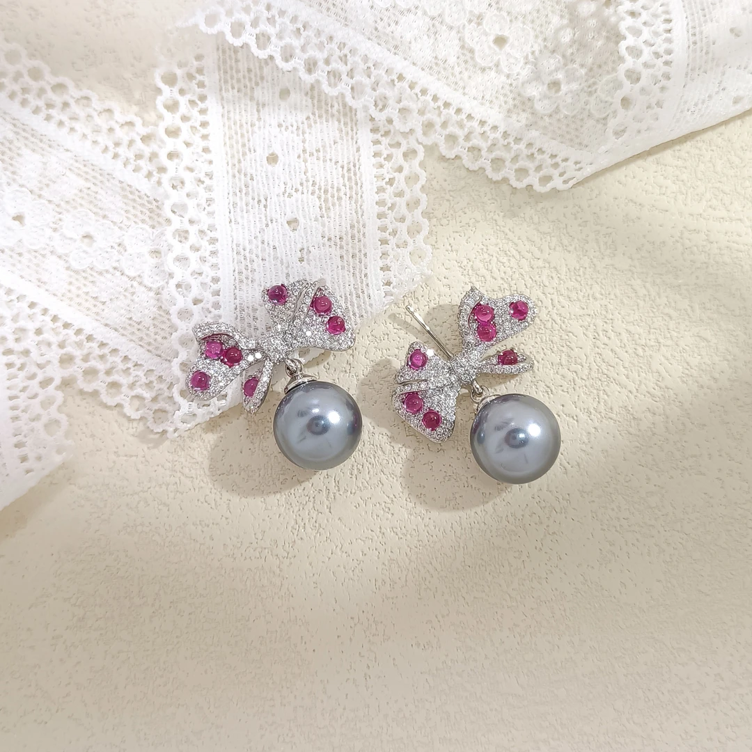 铜合金合成锆石耳饰 WHLM-000055 【星光】 耳饰百搭时尚轻奢