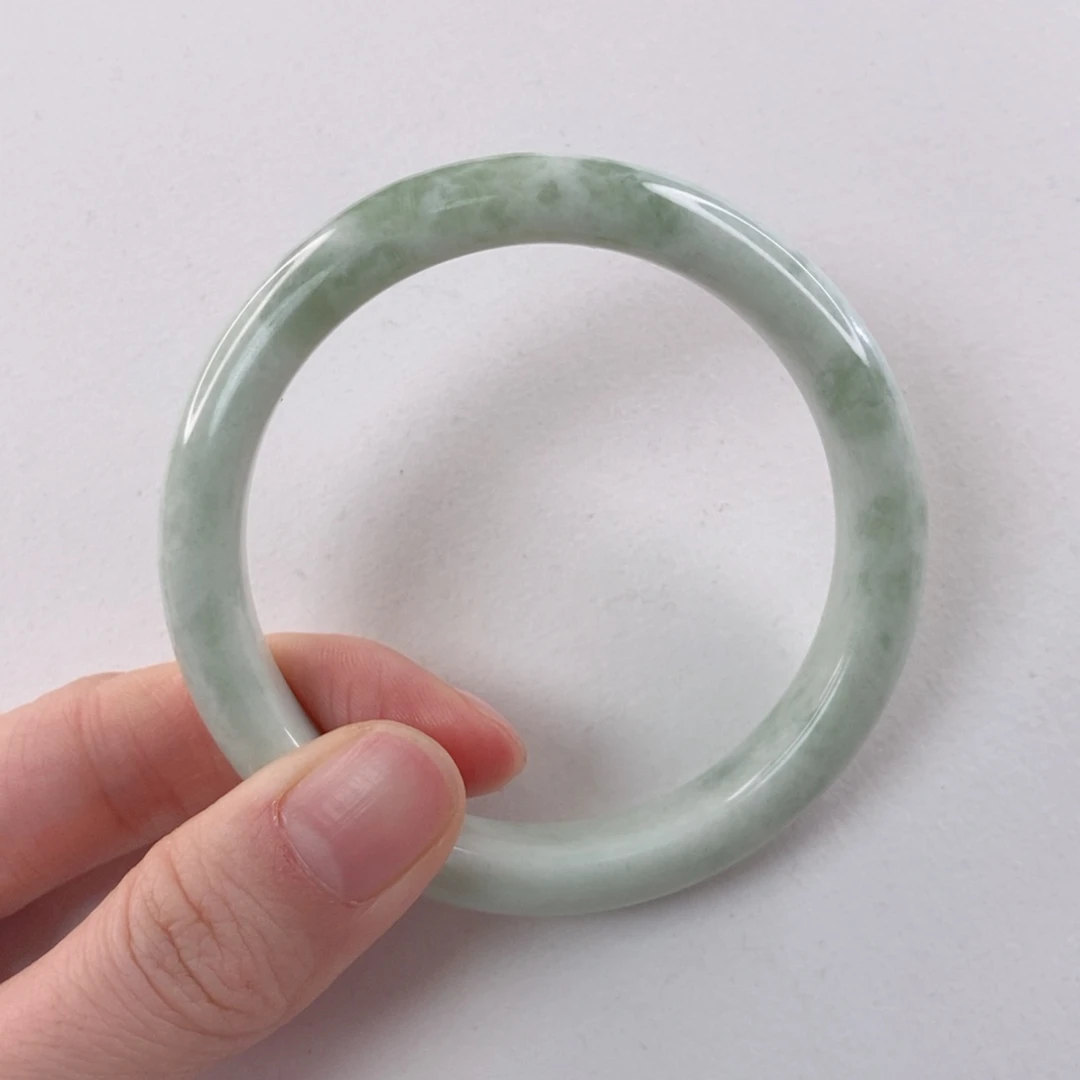 蓝田玉（蛇纹石化大理石玉）手镯未镶嵌栀**开