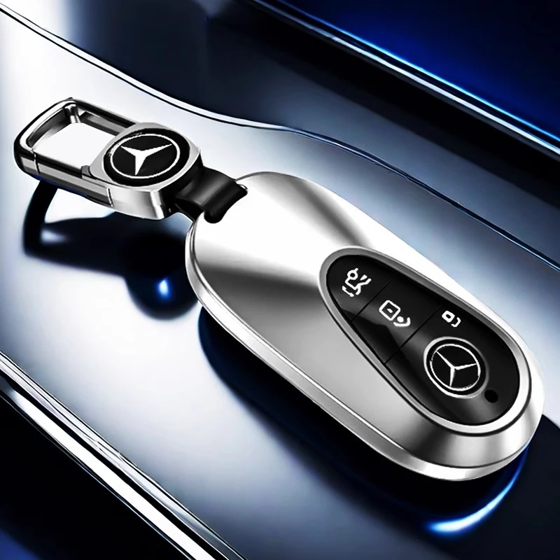 奔驰汽车钥匙套e300l新c级C200L壳C260车S级s400高级感GLC300扣包