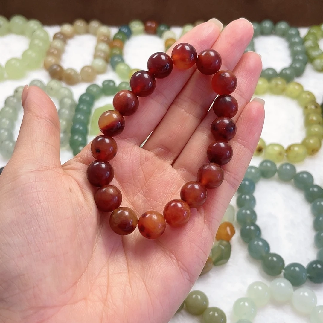 蛇纹石玉手串未镶嵌