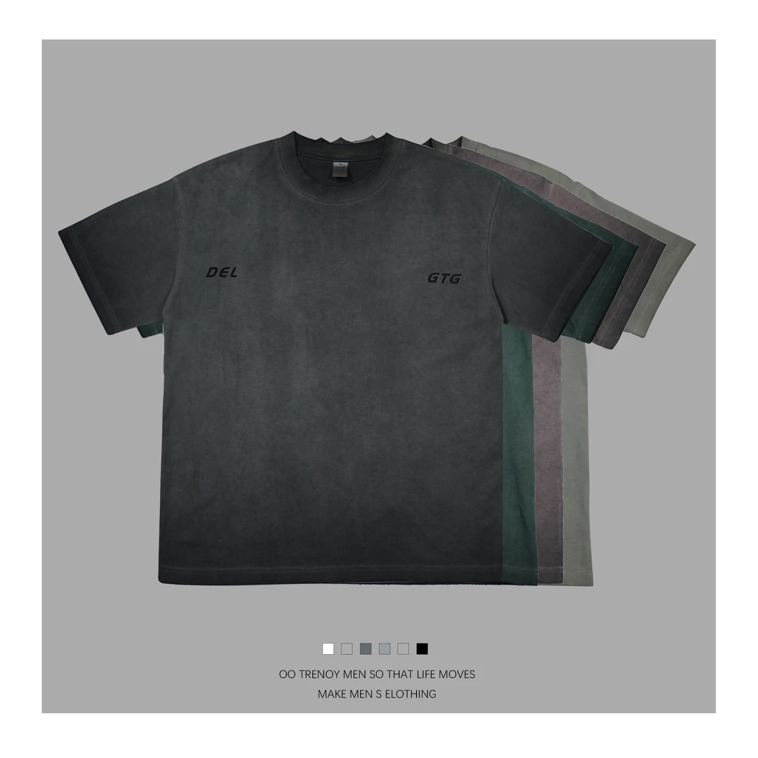 2025重磅洗水短袖美式休闲T恤50771