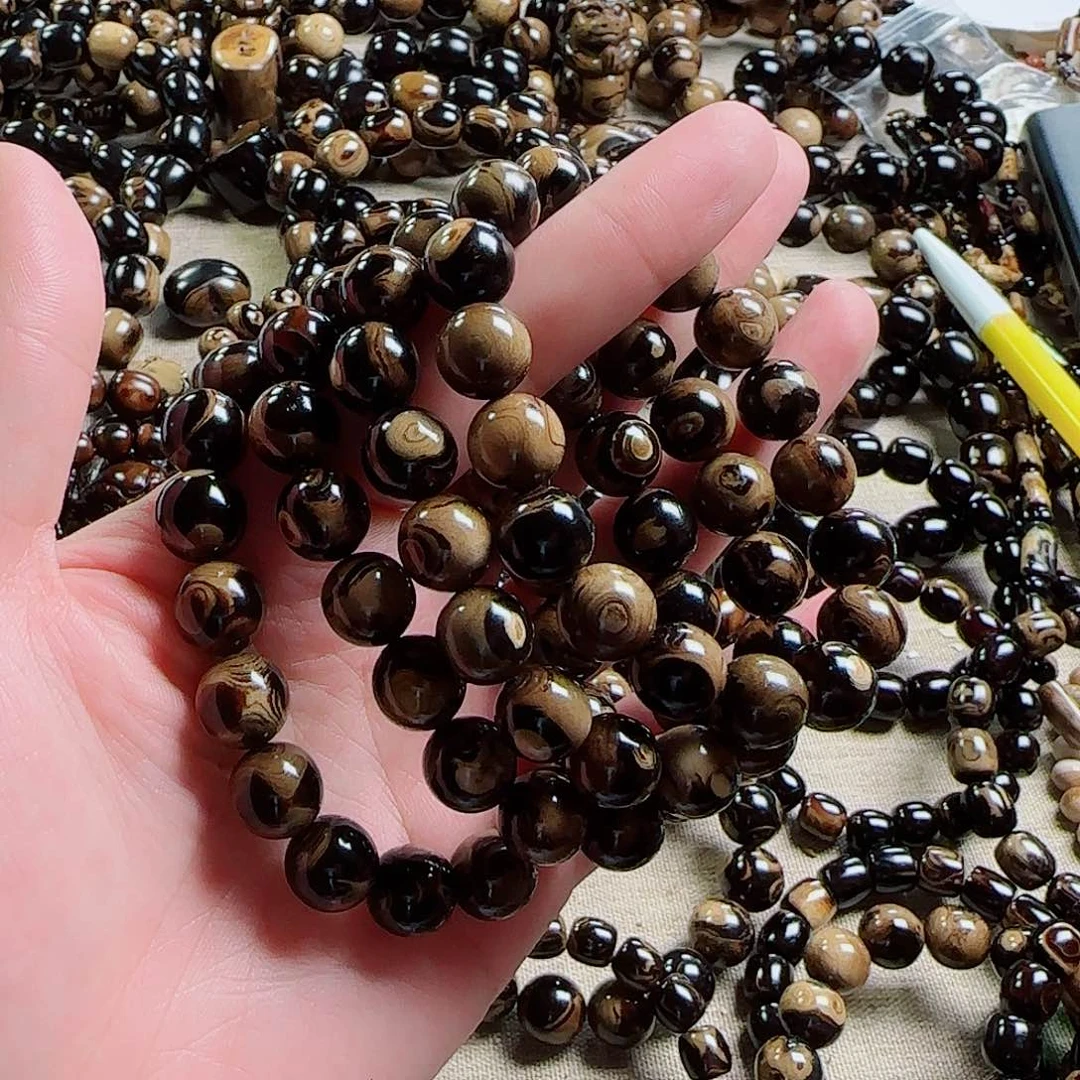 泥塑血柳1.2尺寸毕业手串