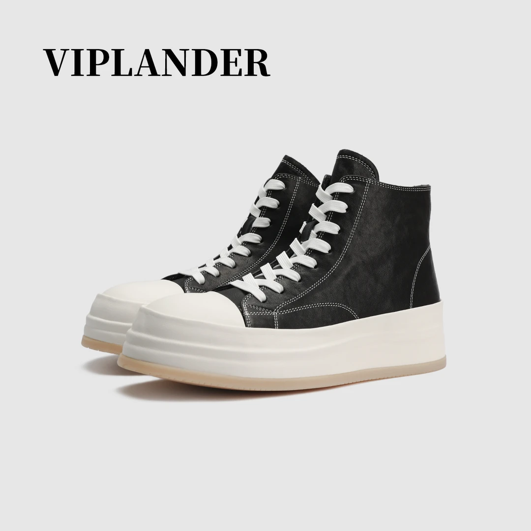 viplander[昼夜行履]新款休闲马丁靴拼色通勤男H2521-6