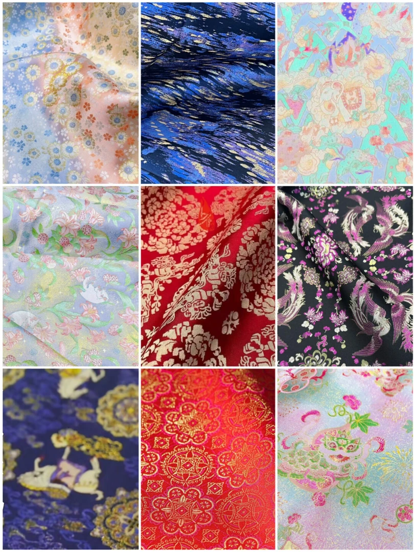 上久楷钱小萍李德喜各名家宋锦布料做马甲衣服外套套西装宋锦面料