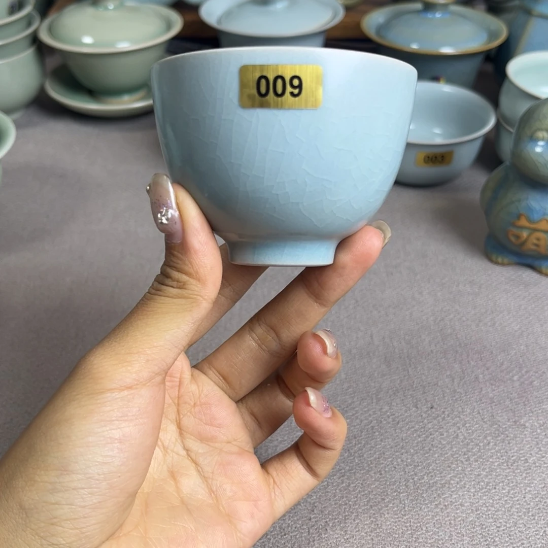 杯子009一级灰青釉手工杯