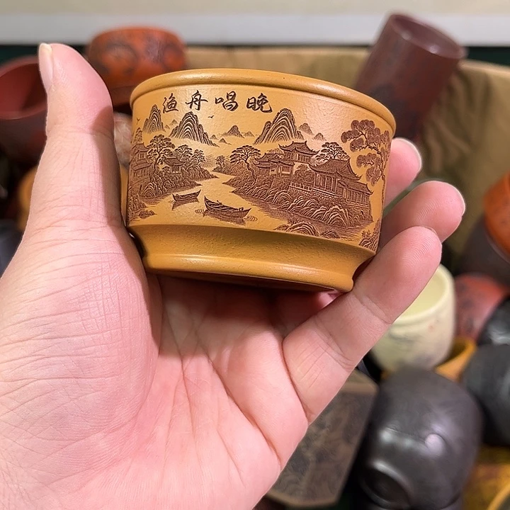 茶杯紫砂全手工紫砂主人杯