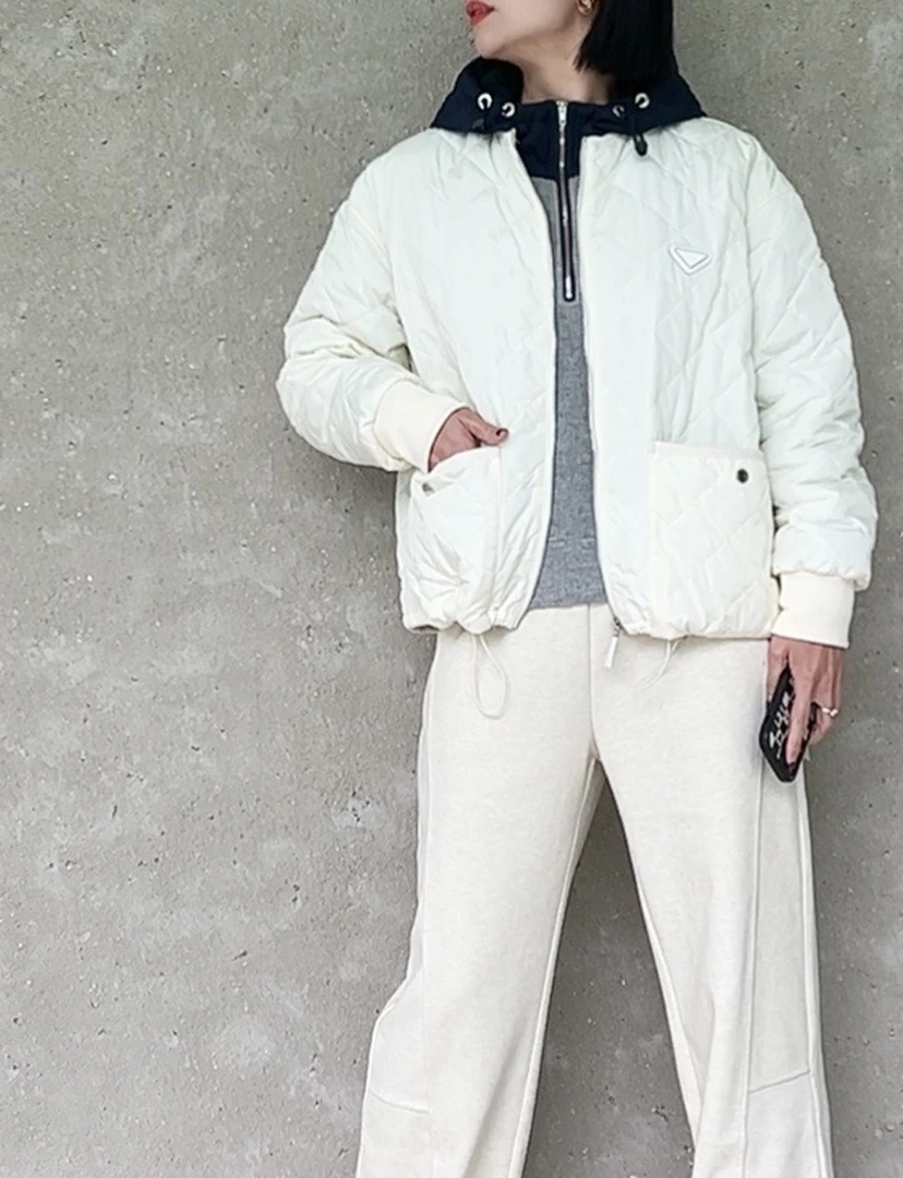 【直播】新款三角徽标萎格经典设计装饰复古格纹元素外套87081