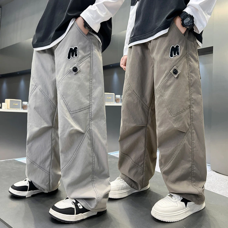 童装男童裤子秋装儿童工装裤春秋款2025新款中大童户外冲锋裤