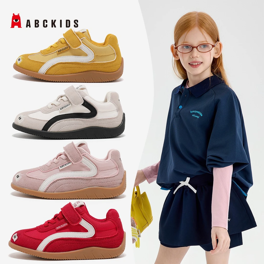 ABCKIDS美式水果刺绣德训鞋男女童复古软底跑步鞋SY533603539AX-