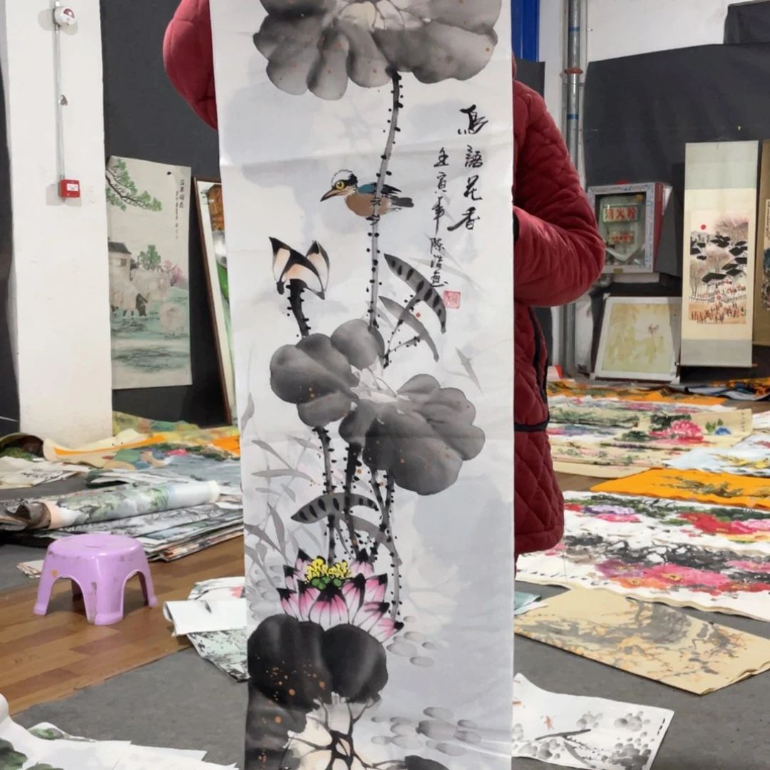 国画国画作品画心一张
